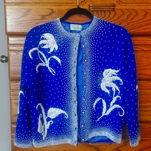 Gorgeous hand beaded Vintage Cardigan